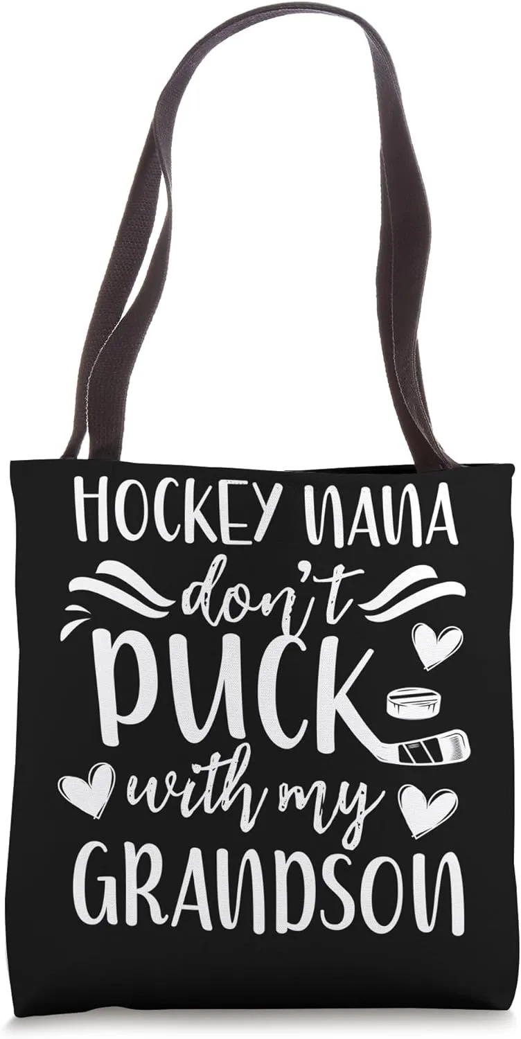 Funny Hockey Nana Grandma Nana Of A Hockey Player Tote Bag
