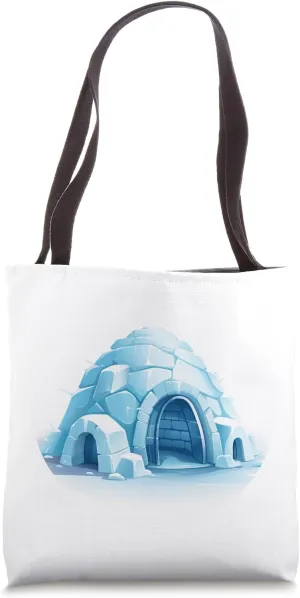 Funny Ice cold House for Igloo Builder and Snow Hut Lovers Tote Bag