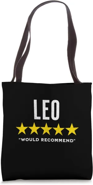Funny star rating & Criticism of zodiac sign leo Tote Bag