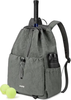 G4Free Tennis Bag, Tennis Backpack for Men & Women, Holds Tennis Pickleball Badminton Squash Rackets, Lightweight Backpack for Sports, Travel, Hiking
