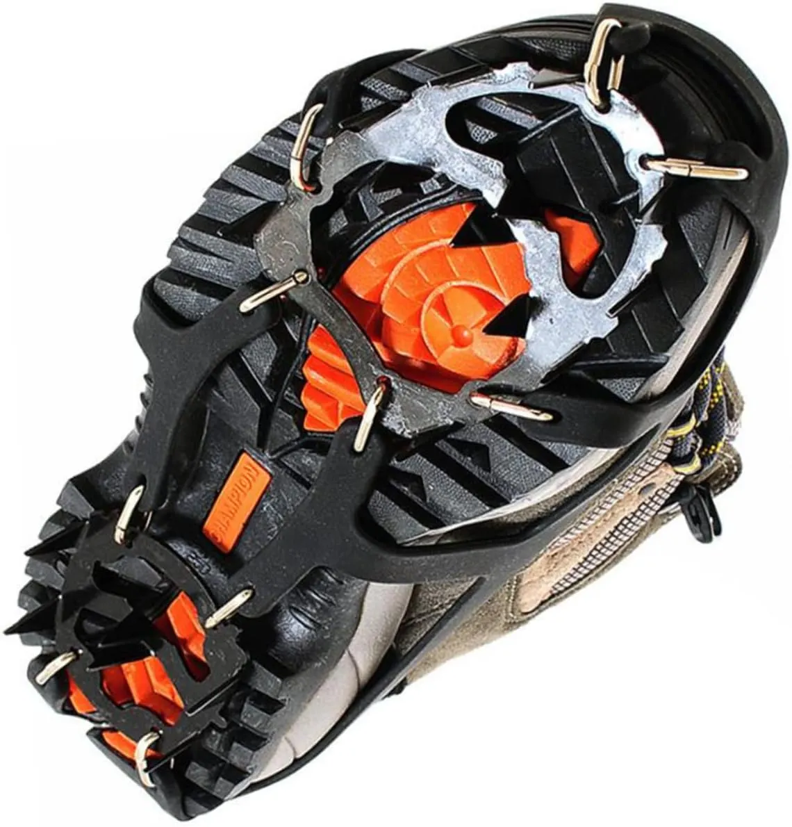GALPADA 1pair Outdoor Teeth Silicone Crampons Non- Ice Climbing Equipment for Walking Lightweight Design for Hiking Seniors Boys and Girls