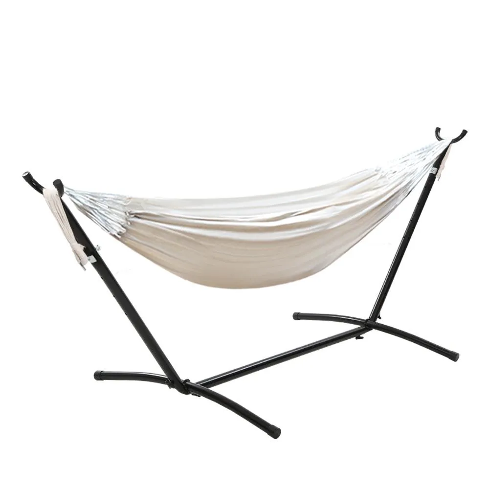 Gardeon Hammock Bed Camping Chair Outdoor Lounge Single Cotton with