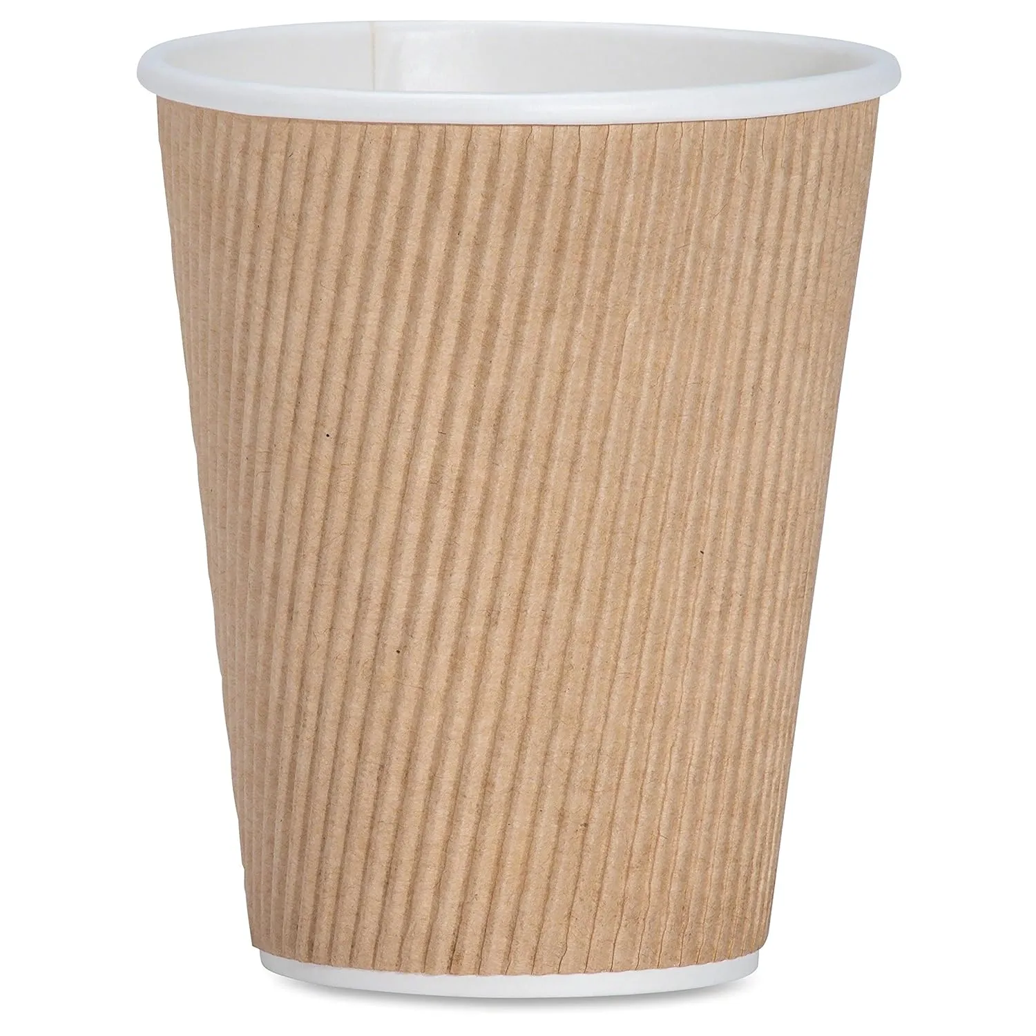Genuine Joe GJO11260CT Insulated Ripple Hot Cup, 12-Ounce Capacity,(Pack of 500),Brown