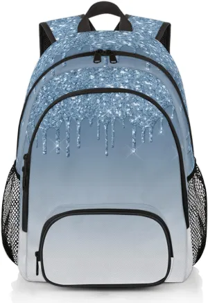 Glitter (No Glitter No Sequin) Carry on Travel Backpack for Women Men Water resistant Lightweight Rucksack Backpack for Weekender Casual Work Hiking Pink