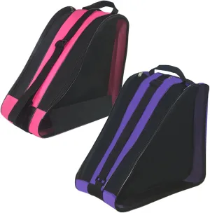 Gooyule Roller Skate Bag - Adjustable Shoulder Strap Ice Skate Bag for Girls, Boys & Adults - Large Capacity Fits Quad, Inline & Most Roller Skating Accessories