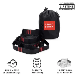 Grand Trunk Hammock Straps Black New