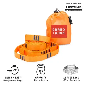 Grand Trunk Hammock Straps Orange New