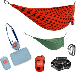Grand Trunk Ultimate Hammock Bundle – Hammock, Suspension System, Pillow, Gear Sling & Stuff Sacks for Camping & Travel (Heritage)