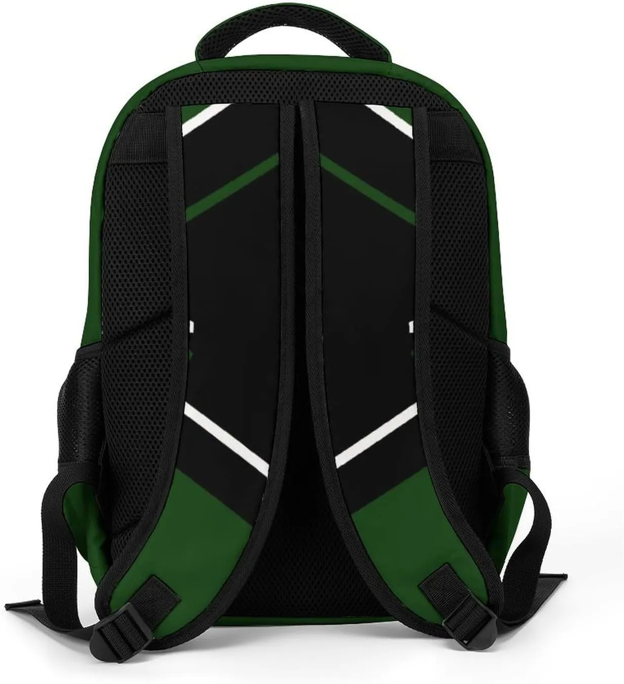 Green Cheerleader Waterproof School Backpack Personalized with Name for Men Women Sport Laptop Bag