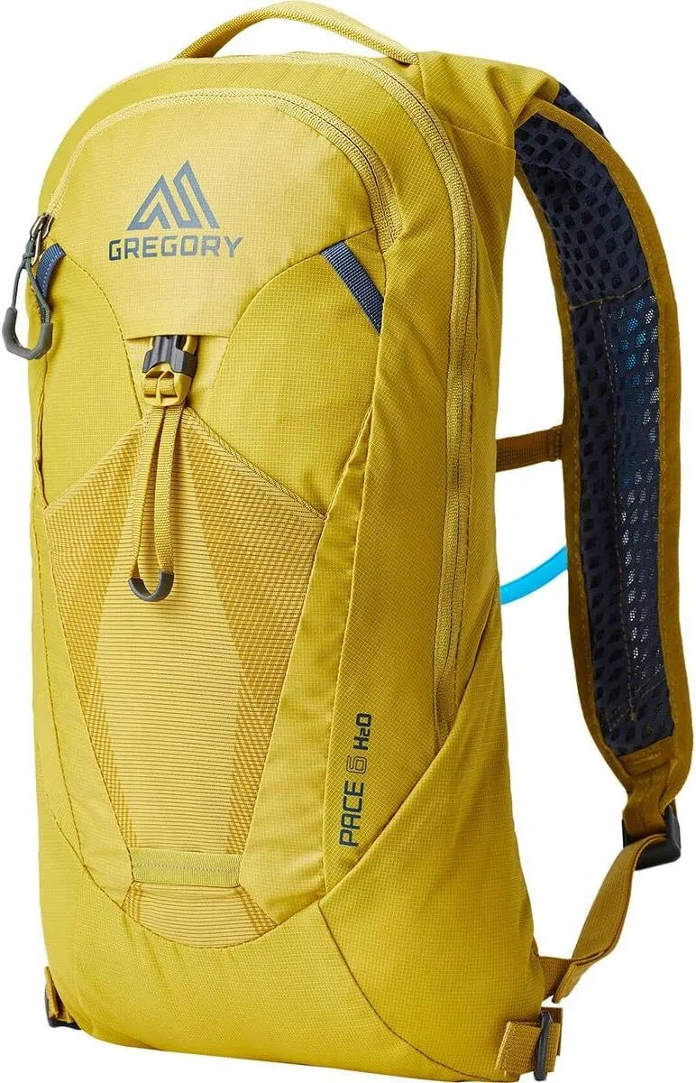 Gregory Pace 6L H2O Women's Day Hiking/Backpacking Hydration/Mountain Biking Backpack, Insulated Reservoir Sleeve, 2L Water Bladder Included, One Size Fits All, Mineral Yellow