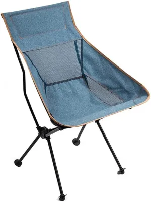 Habrur Camping Chair Fishing Chair Folding Chairs Camping Fishing Chair Folding Portable Outdoor Leisure Recliner Oxford Cloth Breathable Stool with High Back Lawn Chairs Outside