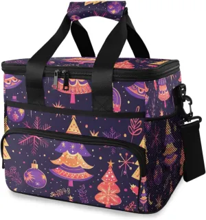 Halloween Skeleton Tree Cooler Bag Insulated Cooler Soft Sided Cooler 24 Can Portable Picnic Bag Large Leakproof Lunch Bag Box for Beach Grocery Camping Travel Car Men Women