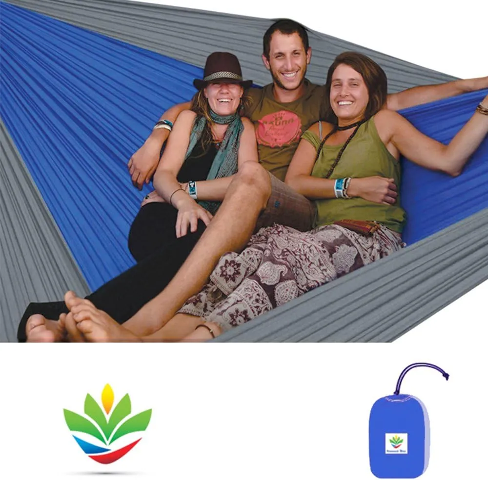 Hammock Bliss Triple - The Largest Portable Hammock on Planet Earth. Huge, King Plus Size, Multi Person, Family, 2 or 3 or Tall Person Camping Hammock. Extra Wide, Extra Long, Extra Comfortable