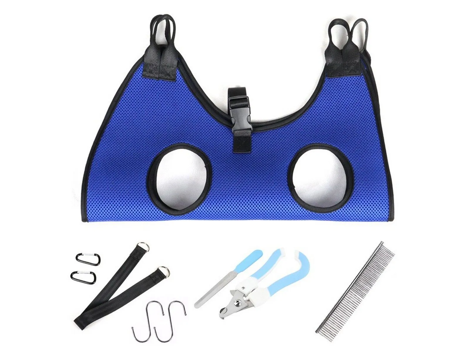 Hammock Blue Helper Set Grooming Grooming Nail Pet M Multi-zone Pet High-quality Trimming for Harness