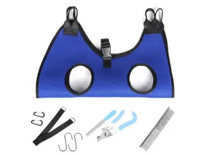 Hammock Blue Helper Set Grooming Grooming Nail Pet M Multi-zone Pet High-quality Trimming for Harness