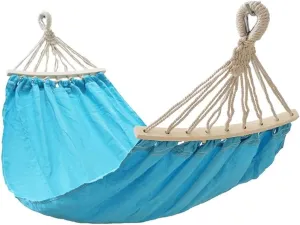 Hammock Camping Hammock Hanging Camping Hammock Breathable Casual Anti-Rollover Lightweight Camping for Indoor Outdoor Travel Hiking Beach Hammocks for Outside (Color : Blue)