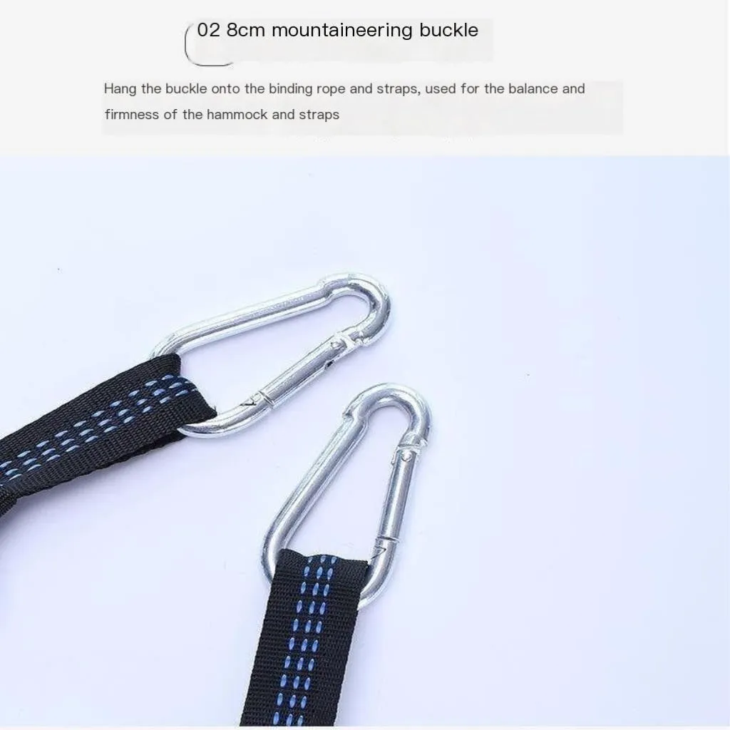 Hammock Double Camping Hammock Outdoor Swing Adult Indoor Student Dormitory Picnic Camp Single Anti-Rollover Hammock Hammock Outdoor(Blue,Large)