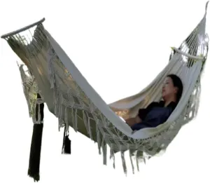 Hammock Double European and American Hammock Outdoor Folding Camping Woven Canvas Autumn Portable Hanging Chair Double Hammock Outdoor(D)
