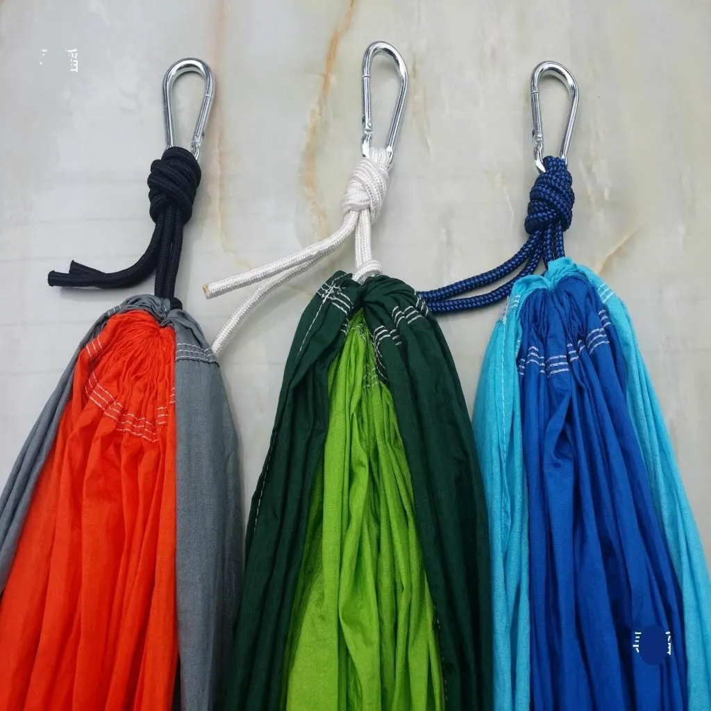 Hammock Double Hammock Outdoor Camping Anti-Mosquito Hanging Sheet Double Summer Widening Parachute Single Anti-Rollover Hammock Outdoor(C)