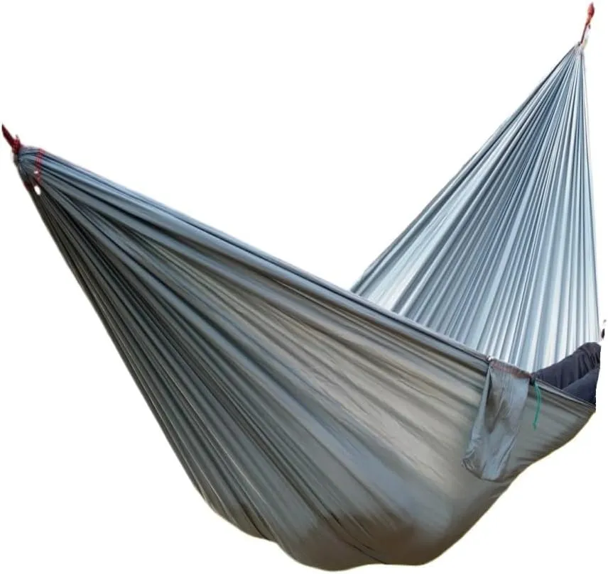 Hammock Double Hammock Outdoor Camping Anti-Mosquito Hanging Sheet Double Summer Widening Parachute Single Anti-Rollover Hammock Outdoor(C)