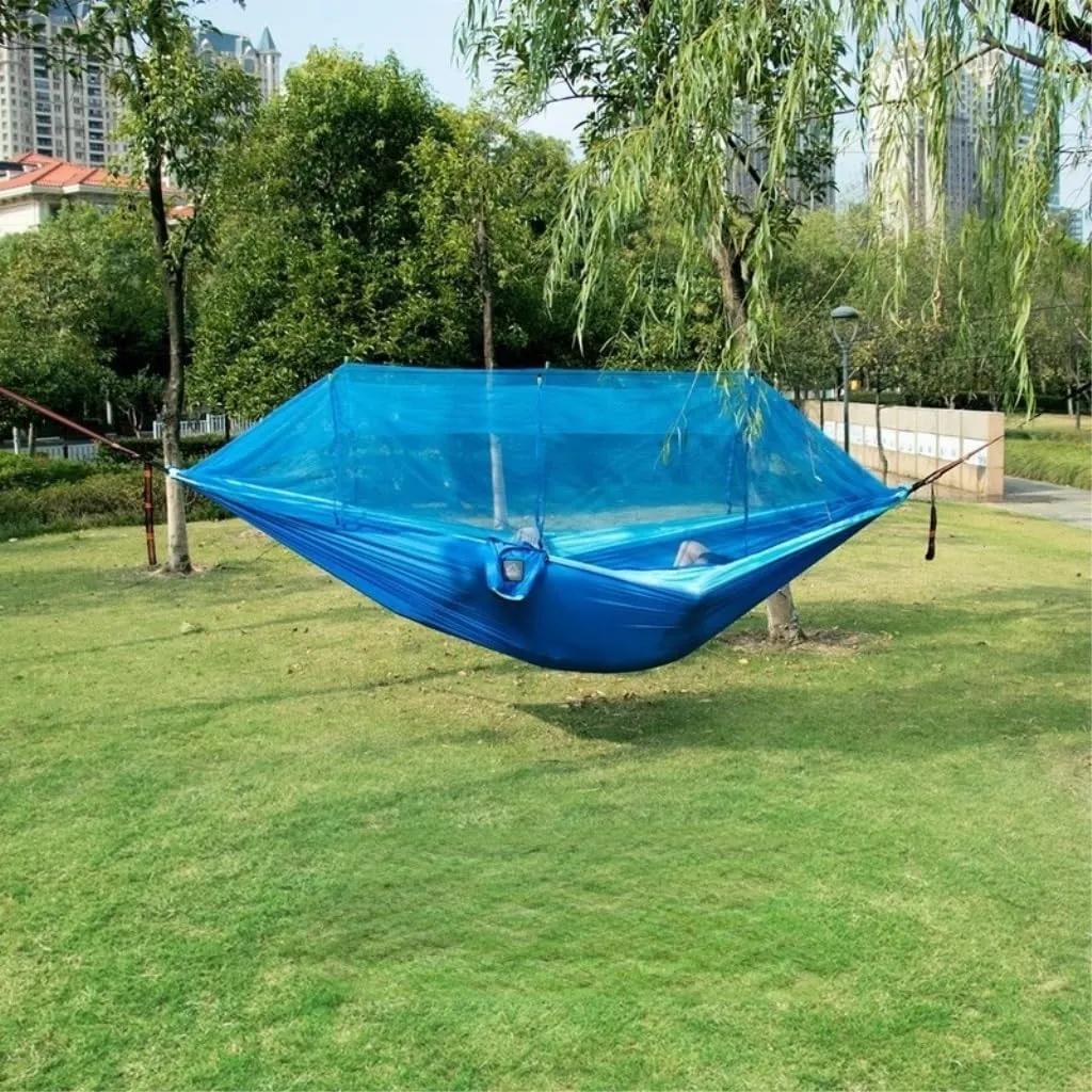 Hammock Double Hammock Outdoor Camping Anti-Mosquito Outdoor Camping with Mosquito Net Breathable Hanging Tree Tent Hammock Outdoor