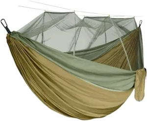 Hammock Double Hammock Outdoor Camping Anti-Mosquito Outdoor Camping with Mosquito Net Breathable Hanging Tree Tent Hammock Outdoor