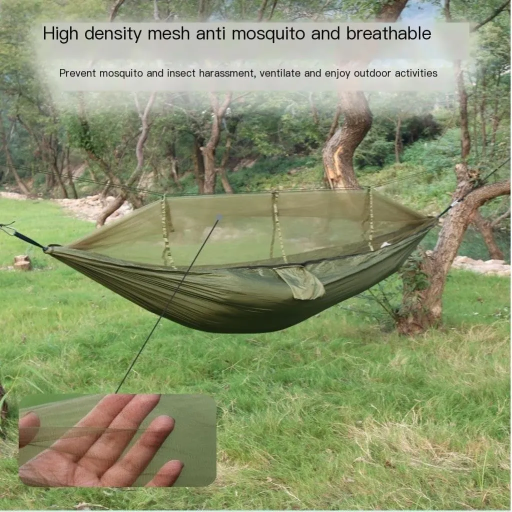 Hammock Double Hammock Outdoor Camping Anti-Mosquito Outdoor Camping with Mosquito Net Breathable Hanging Tree Tent Hammock Outdoor