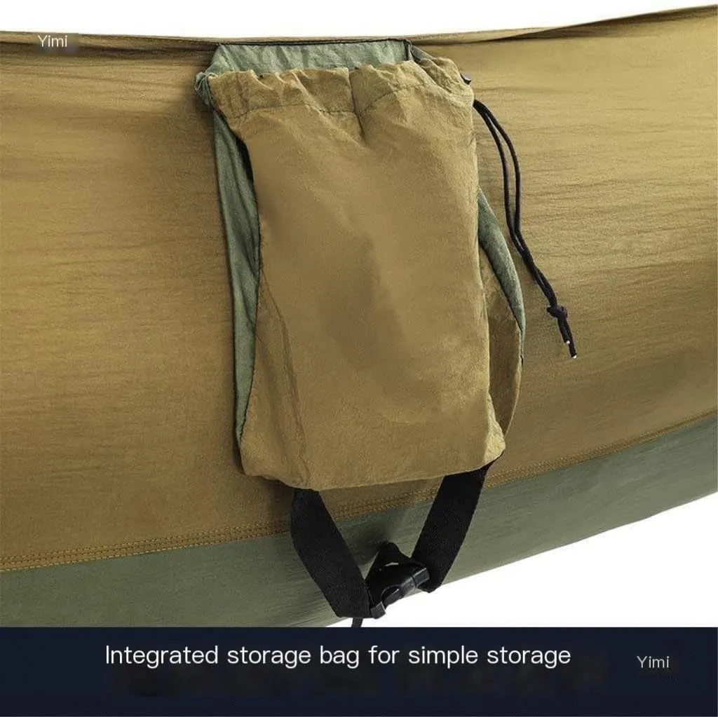 Hammock Double Hammock Outdoor Camping Anti-Mosquito Outdoor Camping with Mosquito Net Breathable Hanging Tree Tent Hammock Outdoor(D)