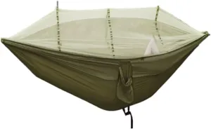 Hammock Double Hammock Outdoor Camping Anti-Mosquito Outdoor Camping with Mosquito Net Breathable Hanging Tree Tent Hammock Outdoor(D)