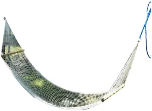 Hammock Double Home Outdoor Camping Camping Hammock Single Double Anti-Rollover Hammock Net Portable Nylon Swing Adult Hammock Outdoor(Large)