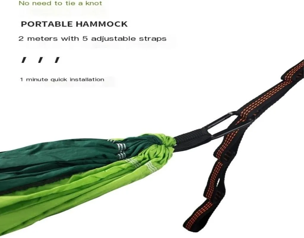 Hammock Double Mosquito Net Hammock Double Outdoor Anti-Mosquito Parachute Cloth Swing Outdoor Sleeping Hanging Tree Camping Hammock Outdoor(B,Small)