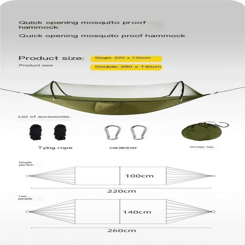 Hammock Double Multifunctional Outdoor Hammocks, A New Choice for Comfort and Leisure Hammock Outdoor(Blue)