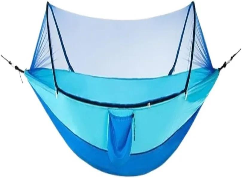 Hammock Double Multifunctional Outdoor Hammocks, A New Choice for Comfort and Leisure Hammock Outdoor(Blue)