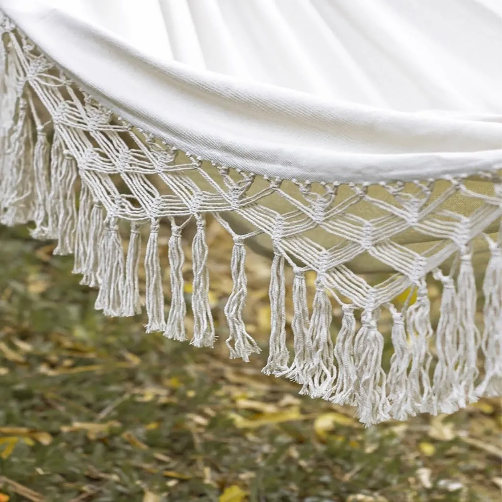 Hammock Double Outdoor Hammock Sheet Double Camping Hammock Swing Spring Outing Camping Anti-Rollover Canvas Hanging Basket Hammock Outdoor(Black)