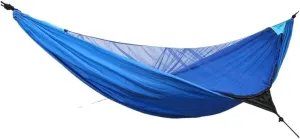 Hammock Double Outdoor Mosquito Net Automatic Quick-Open Anti-Mosquito Hammock Outdoor Single Double Parachute Hammock Hammock Outdoor(Blue)