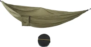 Hammock, Double Portable Nylon Camping Hanging Bed with Tree Strap for Outdoor Hiking Travel Backpacking(Army Green)