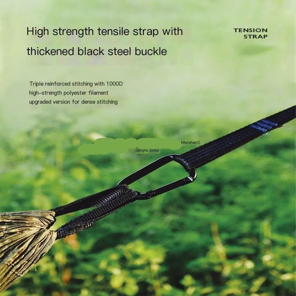 Hammock Double Quick-Open Mosquito Net Hammock Outdoor Anti-Rollover Single and Double Outdoor Camping Anti-Mosquito Hammock Outdoor(Green,A)