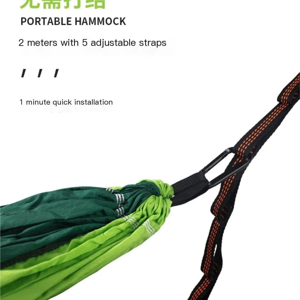 Hammock Hammock Automatic Quick Opening Anti-Mosquito and Anti-Rollover Double Portable Swing with Mosquito Net Hammocks for Outside(Rood)