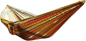 Hammock Hammock Outdoor Camping Quick-Open Single Double Hammock Parachute Cloth Printing Park Camping Hammock Hammocks for Outside(Yellow)
