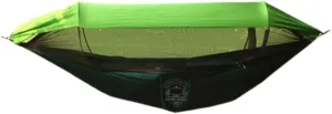 Hammock Mosquito Net Hammock Outdoor Camping Fully Automatic Quick-Open Hammock Sunshade Outdoor Anti-Mosquito Hammock Hammocks for Outside(Green)