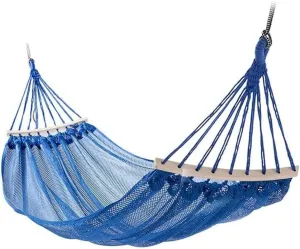 Hammock Outdoor Breathable Mesh Hammock Multiples, Load Capacity Up to 200 Kg Portable with Carrying Bag Outdoor Hammock (Color : Red) (Blue)