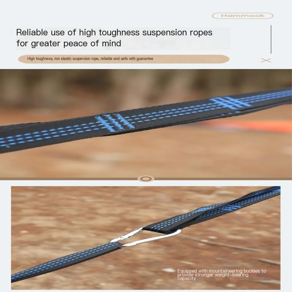 Hammock Outdoor Camping Camping Hammock Sheet Double Automatic Quick-Open Pole Mosquito Net Anti-Rollover Hammock Hammocks for Outside(A)