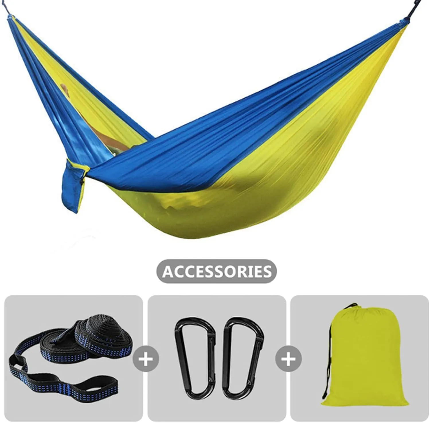 Hammocks Camping Hammock Breathable Parachute Hammock Swing with Tree Belt 210T Nylon Hammock for Survival Travel Outdoor Outdoor Hammock