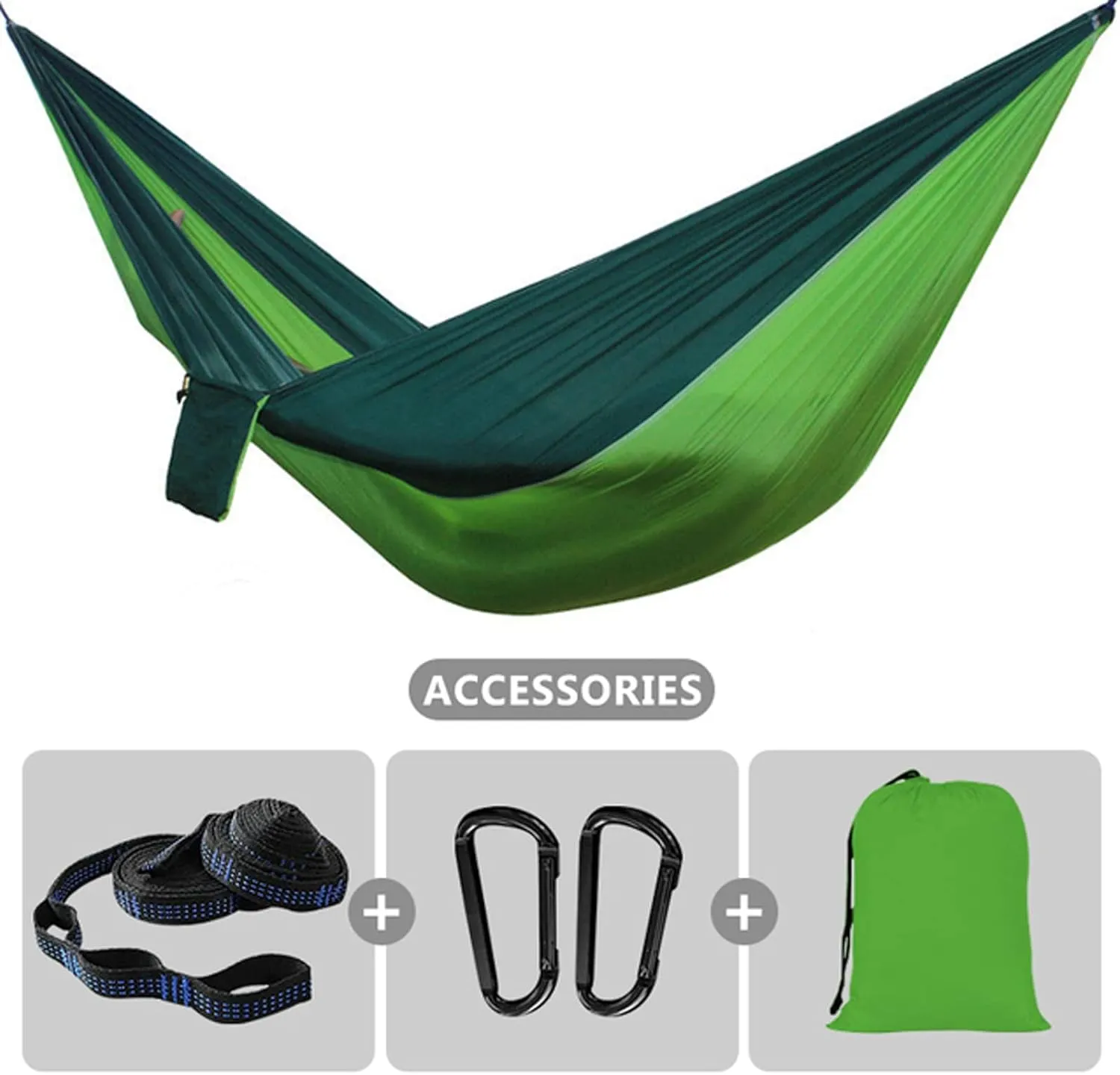 Hammocks Camping Hammock Breathable Parachute Hammock Swing with Tree Belt 210T Nylon Hammock for Survival Travel Outdoor Outdoor Hammock