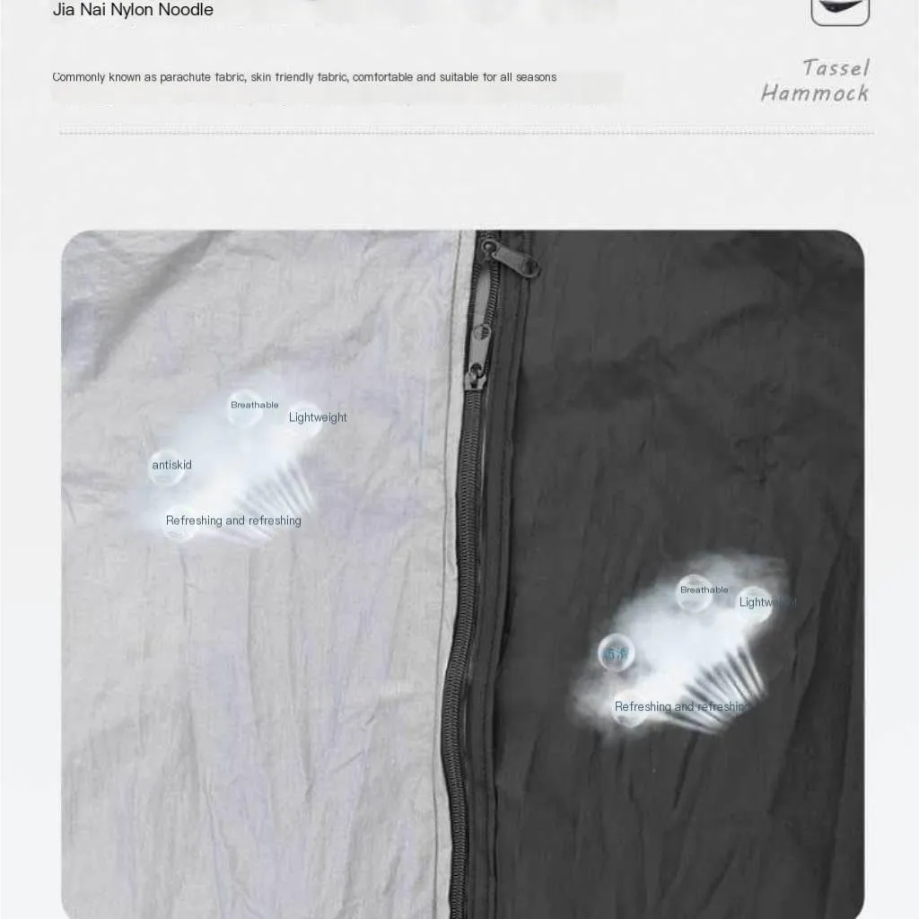Hammocks Canopy Mosquito Net Hammock Set Tent Parachute Cloth Camping Automatic Anti-Mosquito Mosquito Net Hammock Camping Hammocks(E)