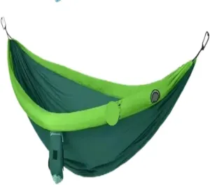 Hammocks Double Inflatable Hammock Outdoor Swing Anti-Rollover Outdoor Camping Outdoor Mosquito-Proof and Durable Camping Hammocks(Green,A)