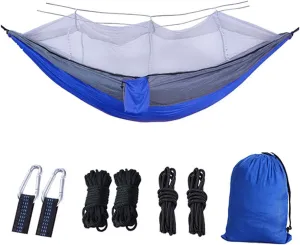 Hammocks for Outside 2 Person with Mosquito Net, Inside Hammock for Bedroom, Portable Hammock with Mosquito Net, Quick Dry Hammock, for Travel Patio Garden