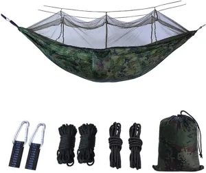 Hammocks for Outside 2 Person with Mosquito Net, Inside Hammock for Bedroom, Portable Hammock with Mosquito Net, Quick Dry Hammock, for Travel Patio Garden