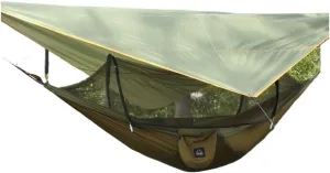 Hammocks Hammock Automatic Quick Opening Anti-Mosquito and Anti-Rollover Double Portable Swing with Mosquito Net Camping Hammocks(Green)