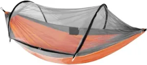 Hammocks Hammock Automatic Quick Opening Anti-Mosquito and Anti-Rollover Double Portable Swing with Mosquito Net Camping Hammocks(Orange)